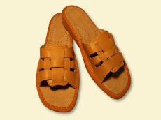 pantoufles régionales produits chaussures orthopédiques cuir véritable Pologne