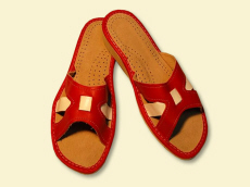 pantoufles régionales produits chaussures orthopédiques cuir véritable Pologne