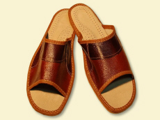 pantoufles régionales produits chaussures orthopédiques cuir véritable Pologne
