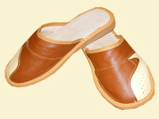 pantoufles régionales produits chaussures orthopédiques cuir véritable Pologne